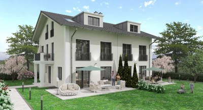 Moderne Neubau Doppelhaushälften mit Ausbaureserve, fußläufig zum Ortskern sowie zum Chiemsee