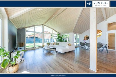 Bei Lübeck: stilvoller Bungalow mit einem hohen Maß an Privatsphäre in ruhiger Sackgassenlage