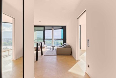 Direkt am Main - Towerlife - Voll möblierte 2-Zimmer-Wohnung