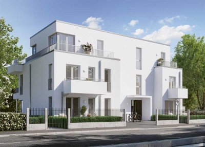 VILLA O10 - EXKLUSIVE 2 ZIMMER WOHNUNG MIT 2 TERRASSEN & GARTEN - GRÜNE 1A PREMIUMLAGE MZ-OBERSTADT!