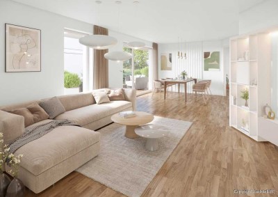 Hochwertige Erdgeschosswohnung mit weitläufigem Sonnengarten