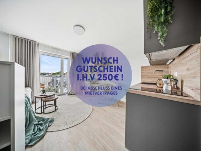 Alles drin! Strom, WLAN & 250€ Geschenk  – Vollmöbliert & zentral