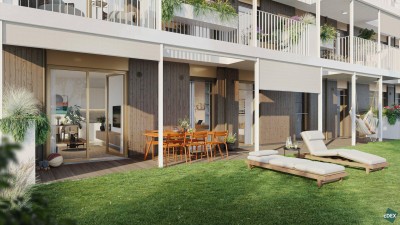 VILLAGE IM DRITTEN | TOLLE 3-ZIMMER WOHNUNG MIT TERRASSE UND GARTEN