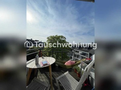 Tauschwohnung: Lichtdurchflutete DGW mit großer Wohnküche und Westbalkon