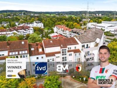 Gut geschnittene 3-Zimmer-Wohnung im Schmutterpark in Neusäß mit grandioser Aussicht nach Westen.