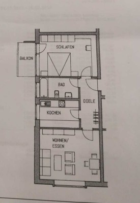 195000 € - 59 m² - 2.0 Zi.
