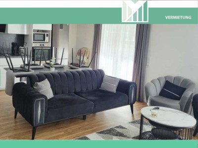 Moderne 2-Zimmer-Erdgeschoss Wohnung mit sonnigen Süd-Garten in Gauting