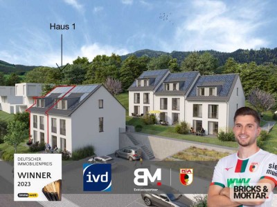 Ihr Platz zum Leben in Hammel
zukunftssichere Häuser
DHH ca. 145m² und Südterrasse
KfW Effizienzh