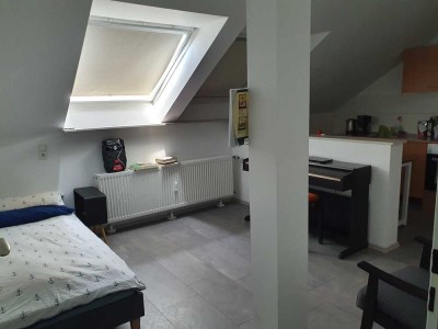 Zweitbezug nach Sanierung: schöne 1-Zimmer-DG-Wohnung in Mannheim