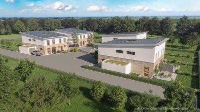 Moderne Pultdachhäuser im Hildener Süden