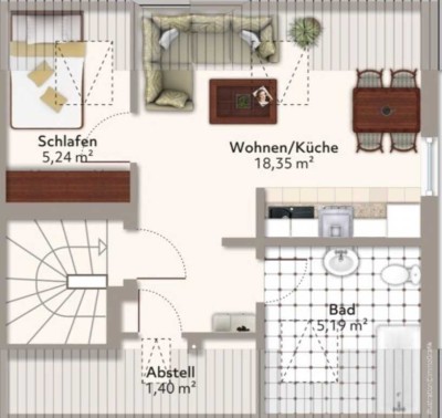 Vorankündigung: 2-Zimmer DG - Erstbezug nach umfassender Modernisierung
