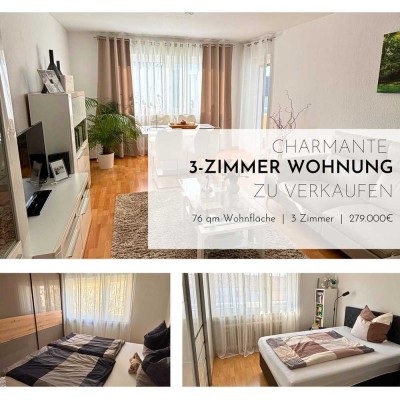 RESERVIERT - Charmante 3-Zimmer-Wohnung mit Balkon