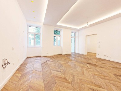 ++NEU++ Premium-Erstbezug 4-Zimmer-Stilaltbau plus 2 BALKONEN mit luxuriösem Finish absolut ruhig gelegen in TOP Location NÄHE Urania! U-Bahn &amp; CAT