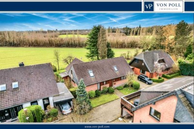 Dänisches Landhaus + Einliegerwhg in begehrter Toplage von Rahm West mit uneingeschränktem Weitblick