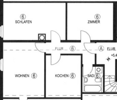 5 min zum Bahnhof - 3-Raum-Wohnung in Schopfheim Innenstadtnähe