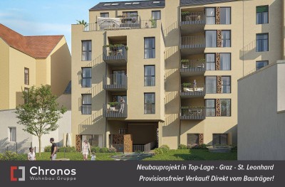 PROVISIONSFREI! Neubauprojekt - St.Leonhard! 4-Zimmerwohnung mit Innenhofbalkon!