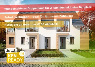 � Projekt mit EIGENLEISTUNG � Wunderschönes Doppelhaus inkl. BAUGRUNDSTÜCK sucht Baufamilie(n)!