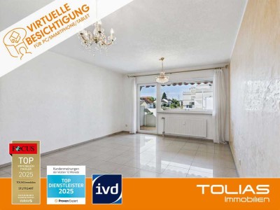 Helle Dreizimmerwohnung mit Balkon und Wohlfühlbad in Freiberg am Neckar!