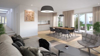 Frankfurt-Nied: Energieeffizienter Neubaubungalow in ruhiger Lage mit exzellenter Anbindung