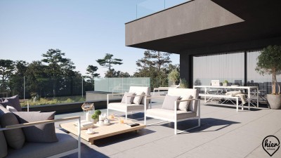 Mariagrün-Leechwald: Penthouse mit Garten. Exklusiv | Ruhig | Grün