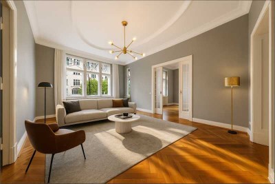 HERRSCHAFTLICHE 5 ZI. ALTBAU-BELETAGE in Gründerzeitbau nahe Theodor-Heuss-Platz