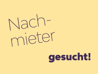 Geräumige 3-Raumwohnung sucht Nachmieter!