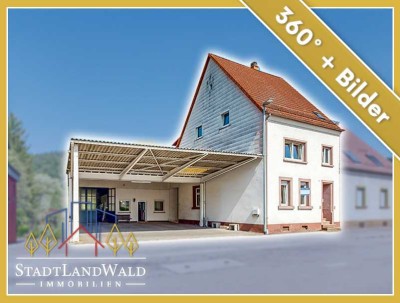 Platzwunder mit Werkstatt und Ausblick in Münchweiler – Einziehen, gestalten und wohlfühlen
