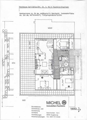 Schöne, helle 3-Zimmer-Penthouse-Wohnung