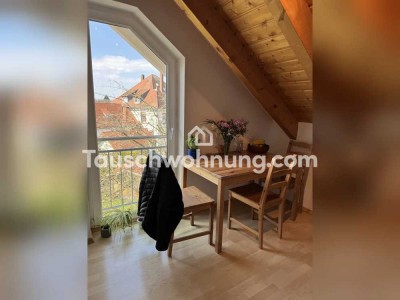 Tauschwohnung: Schöne DG Wohnung mit Ausblick in 4 Richtungen