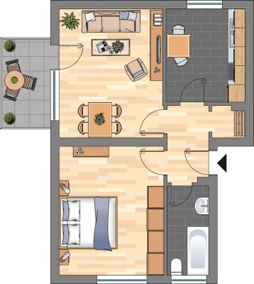 Gemütliche Etagenwohnung in Bergkamen City!