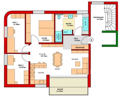 NEUBAU * 4-Zi. WHG * 90QM mit Balkon, EBK, Keller, Aufzug uvm.