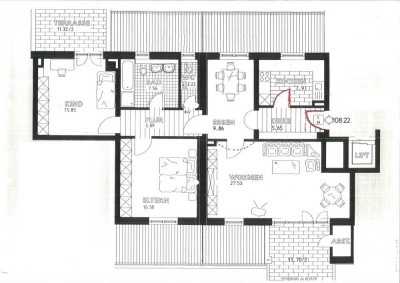 Elegante 4-Zimmer Wohnung im 5. OG mit Balkon in Augsburg-Innenstadt