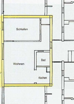 Zwei Zimmer Wohnung mit Balkon und Kellerraum in Herzogenrath