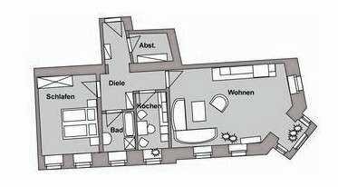 Attraktive Dachgeschosswohnung mit Aufzug