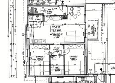 Geförderte 3-Zimmer Wohnung | ca. 76 m² | Dachgeschoss | Balkon