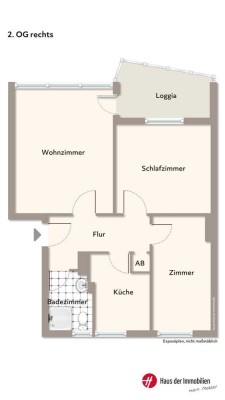 3-Zimmer-Wohnung mit sonniger Loggia!