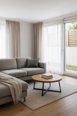 Traumhafte 3-Zimmer-Neubauwohnung mit Garten, Terrasse und separatem Hobbyraum