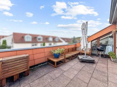 Helle 3-Zimmer-Dachgeschosswohnung mit großer Terrasse in Böblingen