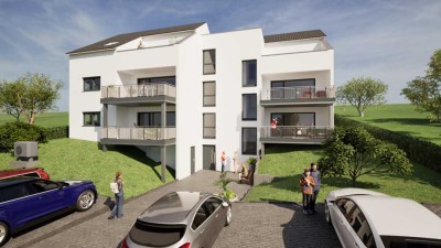 3-Zimmer-Wohnung - Neubau - mit großem Balkon im EG in Gundelsheim