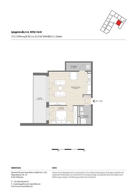 geräumige 2-Zi.-Wohnung mit großem Balkon * EBK * Wohnanlage Baujahr 2022 * 66 m²