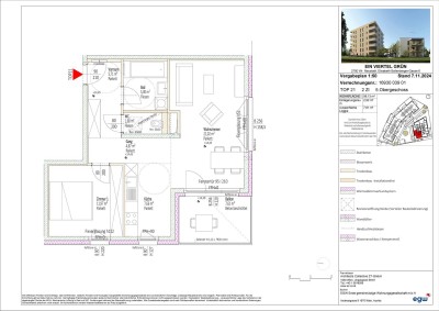 2-Zimmer-Wohnung mit Balkon, Top 21