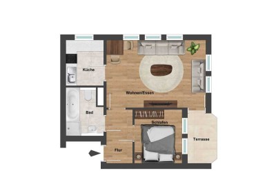 Für später gut vorbereitet: seniorengerechte EG-Wohnung