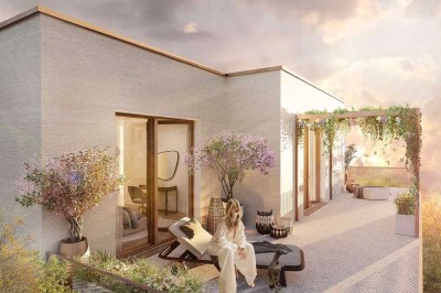 Sonniges Penthouse mit Traumblick: 3 Zimmer, Gäste-WC und Bad mit Fenster