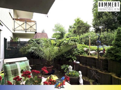 Gepflegte Zweizimmer-Souterrainwohnung mit Terrasse und Gartenzugang