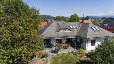 270m² gepflegter Bungalow (Zweifamilienwohnhaus) mit ausgebautem Dachgeschoss und 1.318m² Grund in Viktring in TOPLAGE
