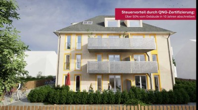 Kompakte 2-Zimmer-Wohnung mit Gartenanteil – QNG-Standard: Sonder-AfA möglich!