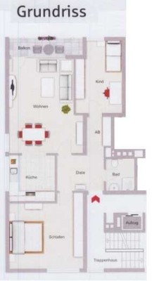 3-Zi-Whg mit Balkon in Heiligkreuz (Erstbezug nach Renovierung)
