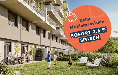 VERKAUFT: 4-Zimmer Gartenwohnung mit zwei Badezimmern &amp; viel Platz zum Wohnen und Arbeiten