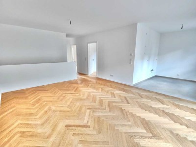 Exklusive 5-Zi.-Maisonette-Wohnung auf 2 Ebenen mit Balkon, Terrasse, Garten / Erstbezug im Neubau
