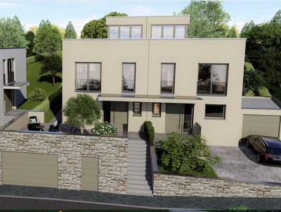 Stylische Doppelhaushälfte mit großer Dachterrasse